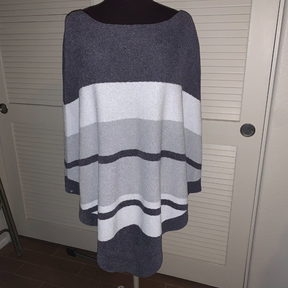 Barefoot Dreams PLUS CozyChic Ultra Lite Ocean Breeze Poncho ONE SIZE PLUS